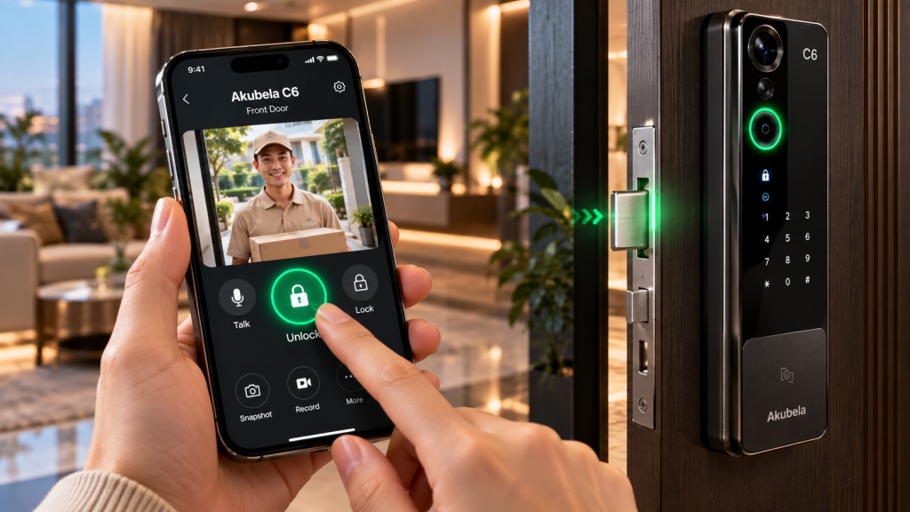 Chuông cửa Akuvox có thể mở cửa từ xa không?