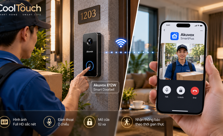 Có người bấm chuông khi bạn không ở nhà? Chuông cửa Akuvox xử lý thế nào?