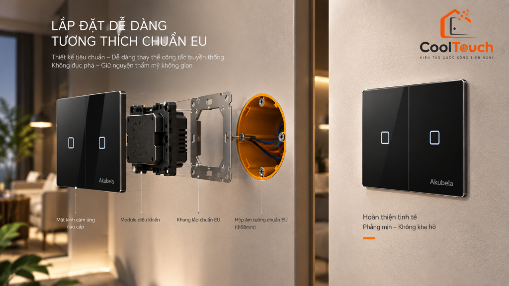 Quy trình triển khai Combo Smart Home 1 phòng ngủ tại CoolTouch