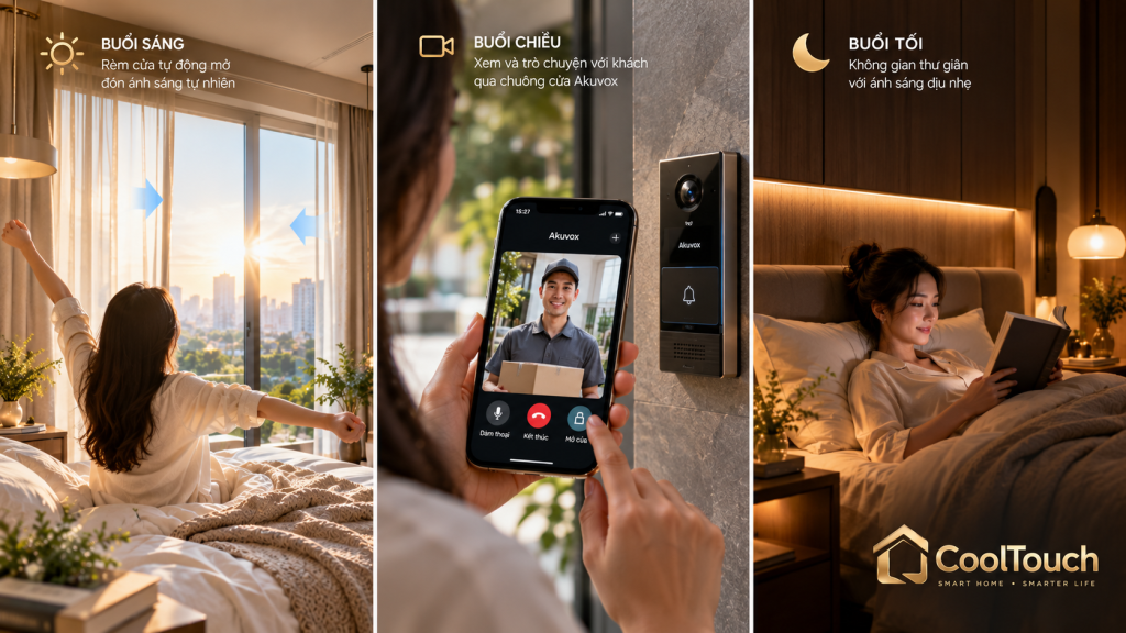 Ví dụ về một ngày sống cùng Smart Home