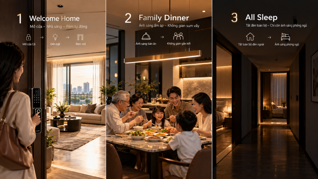 Các kịch bản nên có trong Combo Smart Luxury 3PN