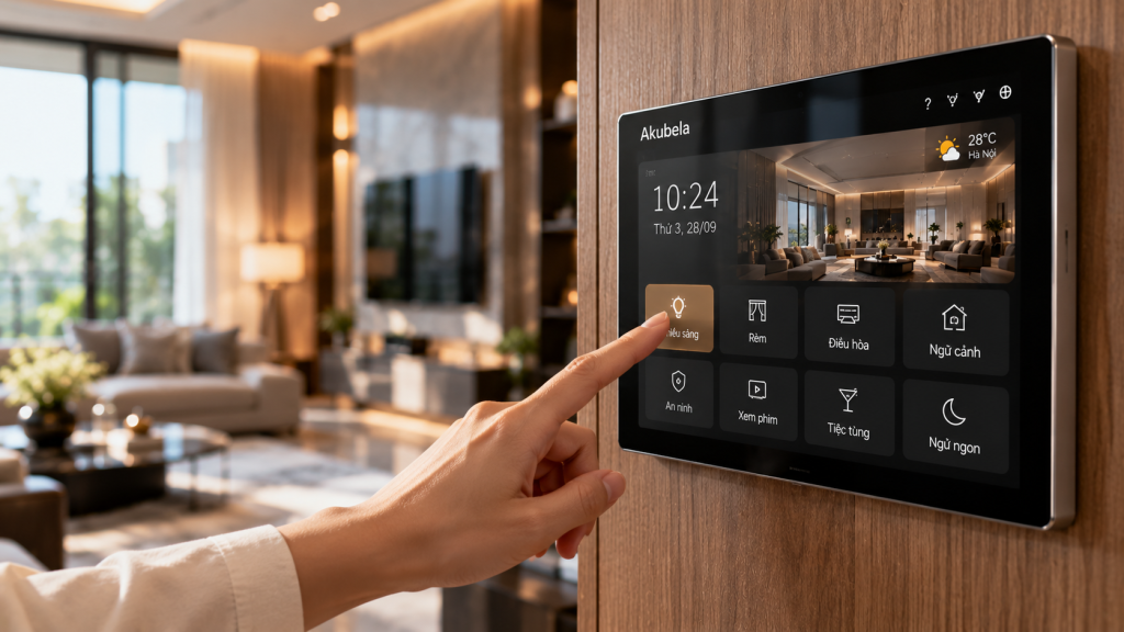 HyPanel Ultra – trung tâm điều khiển tại phòng khách